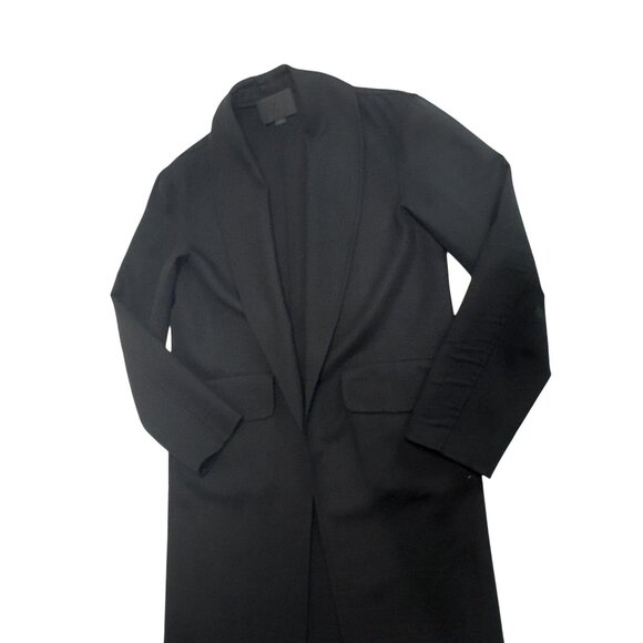 Alexander Wang Stretch Wool Unstructured Coat in Black - Picture 6 of 8
